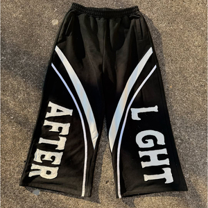 Sudadera con capucha y pantalones de campana con cremallera completa y serigrafiada con logotipo personalizado, conjunto de pantalones de chándal con capucha para hombre de 100% algodón, conjunto de chándal para correr - Product Image 4