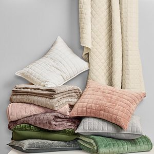 Sang trọng nhung Quilt Set Vua Kích thước hồng hồng, Nhung Comforter Set, quá khổ bedspread coverlet Quilted bedding Set - Product Image 6