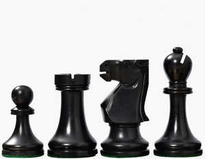 Piezas de Ajedrez Inglesas Staunton Hechas a Mano en Madera Ebonizada y Boj, Tamaño Torneo, a Precio Económico - Product Image 6