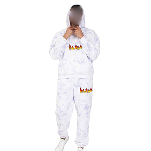 Conjunto Deportivo de Pantalones y Sudadera con Capucha, Conjunto para Correr, Trajes Deportivos Lisos, Trajes Deportivos Transpirables Personalizados para Hombre - Product Image 4