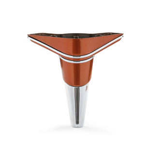 Base de Patas de Sofá Triangulares de Plástico Cromado de Alta Resistencia de 19 cm, Antiarañazos, para Muebles de Sala de Estar - Product Image 2