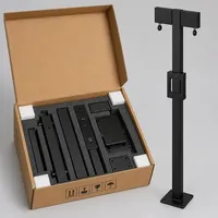 Station de recharge pour véhicules électriques JH-Mech Heavy Duty Dual Model, socle métallique pour extérieur, support métallique pour chargeur de VE.