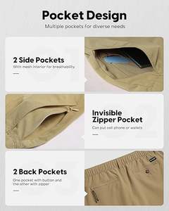 ผู้ผลิตกางเกงวิ่งออกกำลังกายคุณภาพสูงสำหรับผู้ชาย กางเกงกีฬาแบบแห้งเร็วพร้อมกระเป๋า - Product Image 5