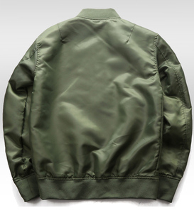 Chaqueta Bomber Lisa al por Mayor, Chaqueta Universitaria de Alta Calidad con Logotipo Personalizado Bordado en la Parte Delantera, Unisex - Product Image 2