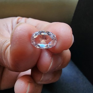 Diamant de laboratoire CVD ovale fantaisie taille rose de 1,445 carats, certifié IGI, luxe durable avec une touche vintage - Product Image 5