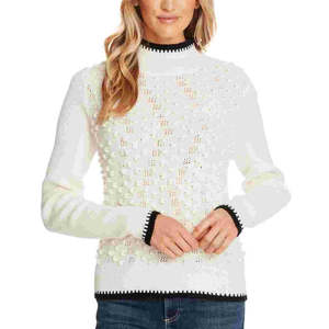Maglione a Collo Alto CeCe da Donna Taglia X-Large, Traspirante, di Alta Qualità, Lavorato a Maglia, Moda Casual per Autunno e Inverno - Product Image 1