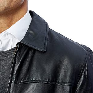Chaqueta de Cuero para Hombre de Invierno, Chaqueta de Cuero de Aviador Vintage de Alta Calidad, Chaqueta de Cuero de Piel de Oveja Auténtica para Hombre - Product Image 5