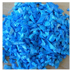 Tambores de plástico HDPE Regrind Blue Flakes Botella de Residuos Industriales naturales Gránulos de chatarra de plástico - Product Image 4