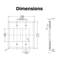 Cubierta de Interruptor de Pared de PC Blanca de Gran Tamaño, Personalizable, con Certificación ETL, para Decoración de Interiores