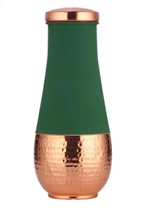 Bouteille d'eau en cuivre Offre Spéciale à moitié colorée et martelée pour l'eau potable et les cadeaux à bas prix - Product Image 5