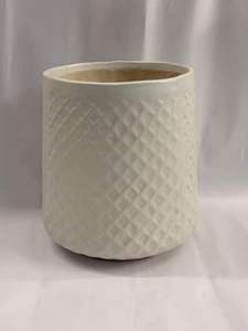 Maceta de Cerámica Ecológica Hecha a Mano con Acabado Texturizado Minimalista Moderno, con Orificio de Drenaje para Jardín Interior Grande - Product Image 4