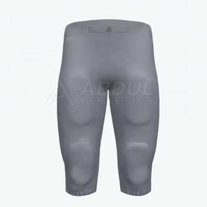Classic American Football Pant Lightweight Mesh <b>Practice</b> Pants With <b>Pads</b> For Outdoor Sportswear - Product Image 3