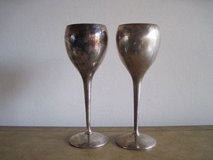 Copa de Metal para Bebidas, Vaso de Acero Inoxidable Irrompible con Base Estable, Ampliamente Utilizado para Bodas, Color Plateado, 500 ml - Product Image 5