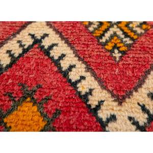 Tapis en laine noués à la main Nuray, géométriques, 9x12, pour salon, chambre, couloir, rectangulaires, abstraits, coloris orange et rouge - Pae-139 - Product Image 3