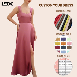 Vestido Largo <span class=keywords><strong>de</strong></span> <span class=keywords><strong>Fiesta</strong></span> para Mujer, Diseño <span class=keywords><strong>de</strong></span> Moda, Alta Calidad, Verano, Liso, Multicolor, Sin Mangas, Fabricante ODM Personalizado - Product Image 3