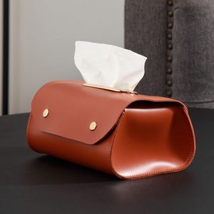 Handmade Leather <b>Tissue</b> Box Holder with Customisation Design and Modern Style for Home & Office Table Decoration - Product Image 1
