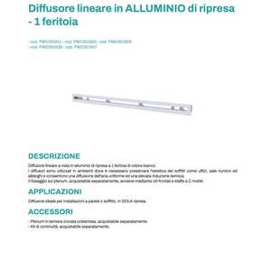 Diffuseurs et grilles linéaires en aluminium à 1 fente Tecnosystemi - Product Image 3