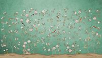 Papier peint mural personnalisé, motif d'oiseaux et de fleurs chinois traditionnels, design artistique classique pour la décoration murale de la maison, de l'hôtel, du salon
