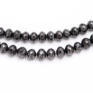 Perles de diamant noir AAA+ 6-8 mm, 100% naturelles, qualité époustouflante, taille brillant, bijoux personnalisés, cadeau d'anniversaire pour elle, diamants en vrac - Product Image 2