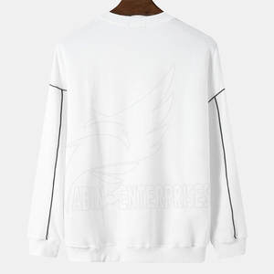 Sweat-shirt personnalisé pour homme en coton et polyester à col rond avec logo personnalisé et qualité supérieure - Product Image 2