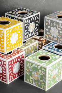 Caja de Papel Tisú con Incrustaciones de Hueso, Diseño Nuevo, Artesanía Hecha a Mano, la Mejor Calidad, la Mejor Oferta, Fabricante de Cajas con Incrustaciones de Hueso - Product Image 3