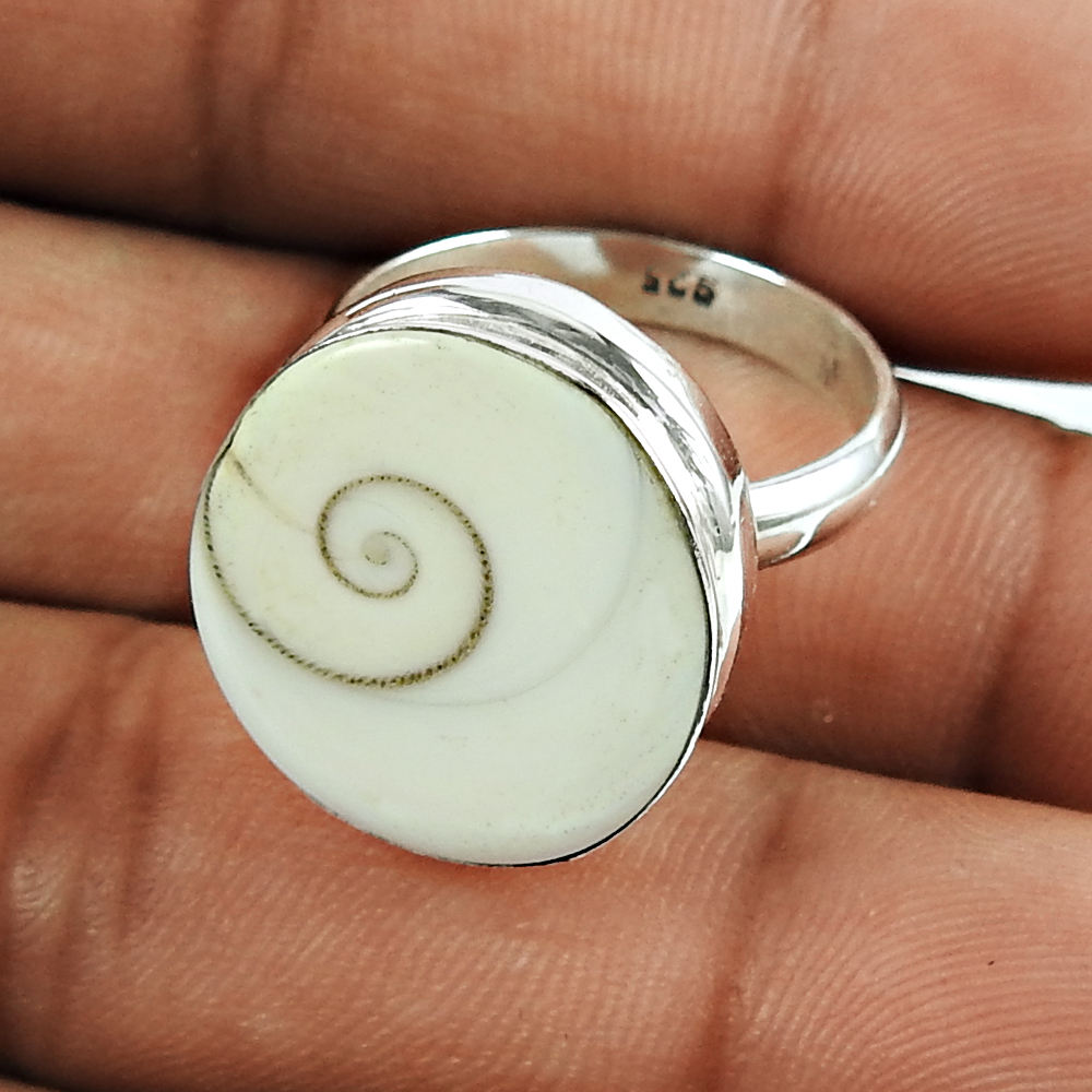 Elegant Look 925 Sterling Silver Natural Shiva Eye Gemstone Round Shape  Popular Luxury Ring Boho Jewelry Direct Factory Price