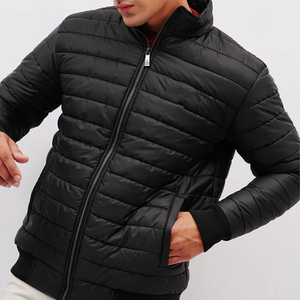 2025 Men's Winter Formal <b>Puffer</b> <b>Jacket</b> with Stand Collar Zipper Front Custom Color & Size Waterproof - Product Image 3