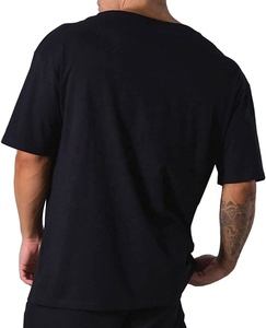 Camisetas de gimnasio de entrenamiento con estampado de alta calidad para hombre, camisetas de punto transpirables con logotipo frontal, Manga corta informal de hip-hop Street de gran tamaño - Product Image 5