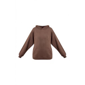 À la mode femmes sweat à capuche surdimensionné épais polaire pull sweat décontracté automne hiver porter Logo personnalisé haut pour femme - Product Image 1