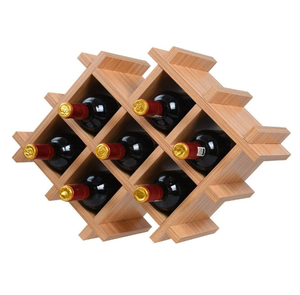 Présentoir de vitrine de style en bois massif de qualité supérieure Casier à vin en bois support de bouteilles de bière décoratif de couleur noire fabriqué en Inde - Product Image 6