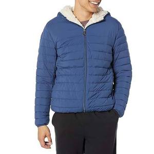 Chaqueta de Invierno Acolchada con Cierre, Chaqueta Abrigada para Exteriores, Chaqueta de Burbuja, Chaqueta de Plumón, Cuello Alto, Resistente al Viento - Product Image 1