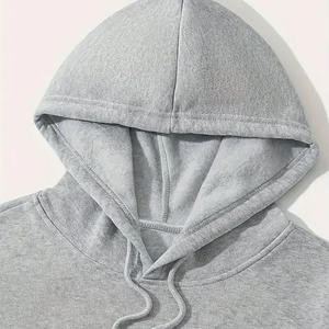 Logotipo personalizado Imprimir Casual fleece blanded fleece Color sólido Pullover HOODIE Pocket Hoodies Zip up Hombres Cremallera peso pesado - Product Image 5