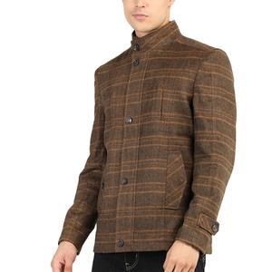 05% de réduction sur les derniers hommes costume 3 pièces ensemble veste gilet pantalon à carreaux gris marié costumes pour hommes costume de mariage hiver chaud manteau hommes veste - Product Image 2