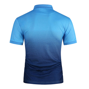 Venta al por mayor 100% algodón hombres Polos manga corta 3 botones clásico ajuste Casual camiseta - Product Image 6