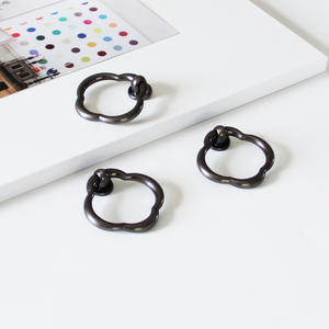 Zinc Alloy Round Drop Ring Handle Contemporary Kitchen Bedroom Drawer Pulls Cabinet Knobs Wardrobe Dresser <b>Furniture</b> <b>Hardware</b> - Product Image 2