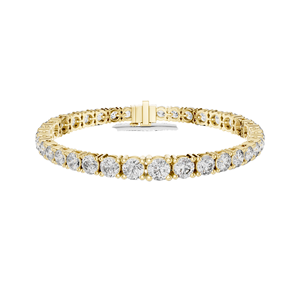 Bracelet tennis en diamant de laboratoire 13,198 CT, taille brillant rond, or 10KT, 14KT, 18KT et argent 925, or rose, jaune, blanc - Product Image 3