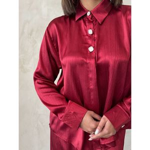 เสื้อเชิ้ตผ้าซาตินสำหรับผู้หญิงขายส่ง เสื้อเบลาส์สวยหรูสำหรับทุกโอกาส - Product Image 6