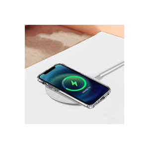 <b>Wireless</b> <b>Charging</b> Magnetic Clear <b>Case</b> for iPhone 12 Shockproof Silicone TPU Cover Electroplate PC Phone Protector 14 Plus - Product Image 6