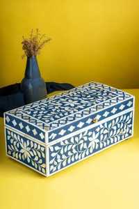 Joyero de nácar hecho a mano con diseño de flores, caja con incrustaciones decorativas hechas a mano, decoración moderna para el hogar, joyero de exhibición - Product Image 4
