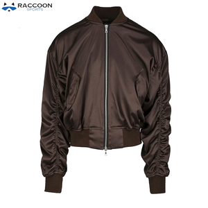 Blouson de baseball en satin coupe ajustée pour homme, personnalisé, style Letterman, en toile imperméable réversible, élégant, pour le sport - Product Image 6