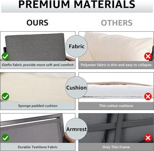 Vente en gros d'usine de meubles de patio d'extérieur Homall pour les stations balnéaires, les cafés et les gîtes - Product Image 5