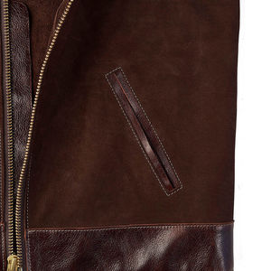 Buena calidad 100% cuero hecho nuevo diseño Chaleco de cuero de moda precio razonable hombres ropa Chaleco de cuero - Product Image 3