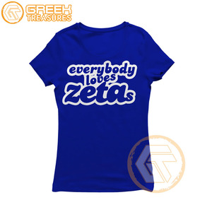 Camisetas Personalizadas al por Mayor para Mujeres de la Hermandad Zeta Phi Beta, Ropa de Alta Calidad, Transpirable, Informal, de Algodón - Product Image 3