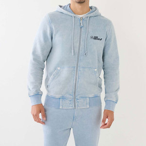 บริการ OEM ขั้นต่ำในการสั่งซื้อน้อย คุณภาพสูง ออกแบบโลโก้ตามสั่ง ชุดวอร์มผู้ชายแบบย้อมสีเอซิด ระบายอากาศได้ดี สำหรับฤดูหนาว ขายส่งราคาถูก - Product Image 4