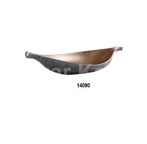 Platos de fruta de aluminio plateado de diseño grabado para decoración de mesa de comedor - Product Image 3