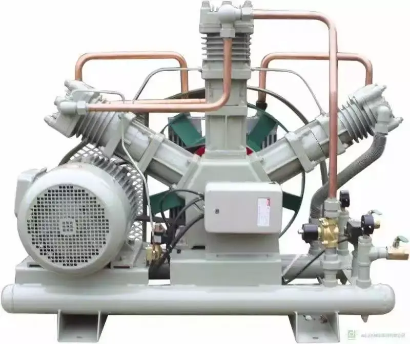 Kompresor udara silinder ganda pompa penguat oksigen bebas minyak portabel untuk Generator oksigen pajangan