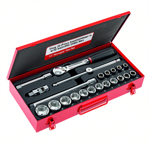 Usag 22-Piece Assortment in Sheet Steel <b>Box</b> <b>with</b> 1/2'' Hexagonal Sockets <b>Tool</b> Set - Product Image 2