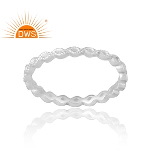 Anillo de banda de Plata de Ley 925 con el mejor diseño, joyería de diseño personalizado para mujer, regalo para ella - Product Image 1