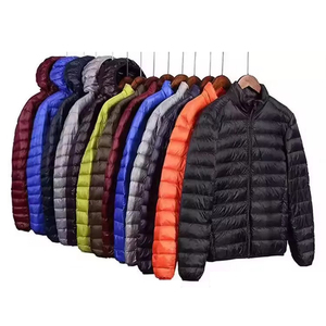 Chaquetas aislantes personalizadas de alta calidad, chaqueta acolchada con cremallera plegable cálida a prueba de viento, chaqueta de senderismo acolchada ligera para hombre - Product Image 1