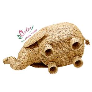 Wholesale New Item Natural <b>Woven</b> <b>Baskets</b> Water Hyacinth Storage <b>Basket</b> Animal Shaped for Home Use and Living Room Decoration - Product Image 6